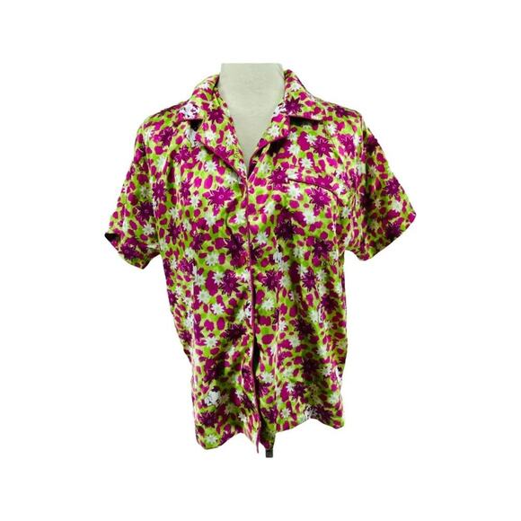 Vintage Fun And Attitude Big Dogs Satin Wild Girl Pajama Set Medium - Picture 2 of 11